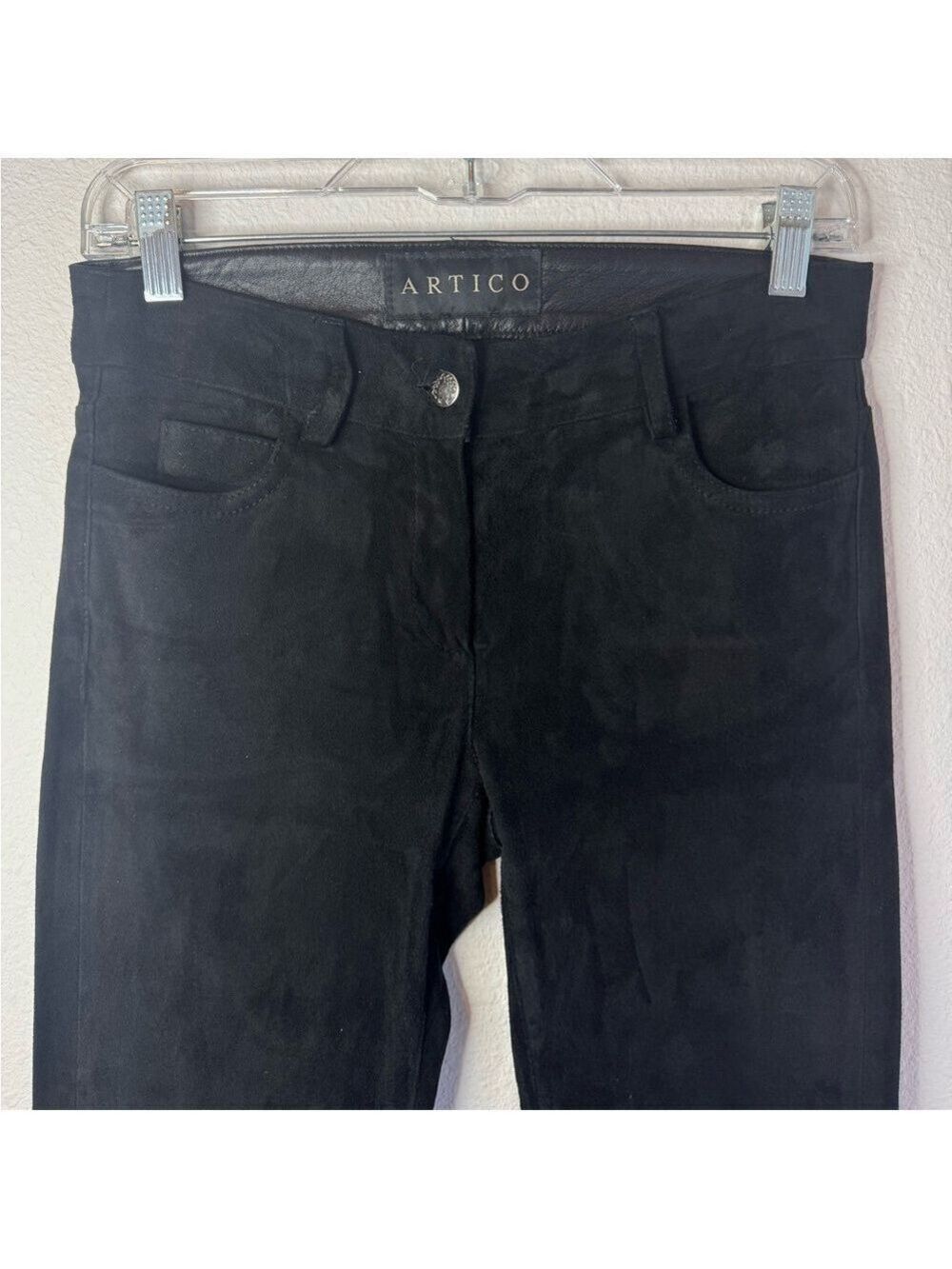 ARTICO {AXEL’S VAIL} Suede Black Pants - Picture 3 of 17